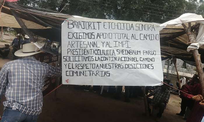 Indígenas Mayo exigen reanuden camino artesanal en la zona Bayajorit