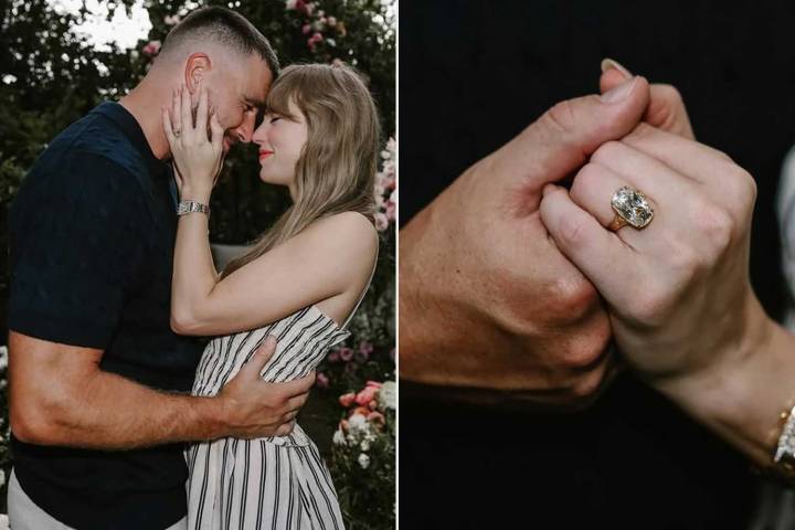 A Closer Look at Taylor Swift's Massive Engagement Ring Designed by Travis Kelce