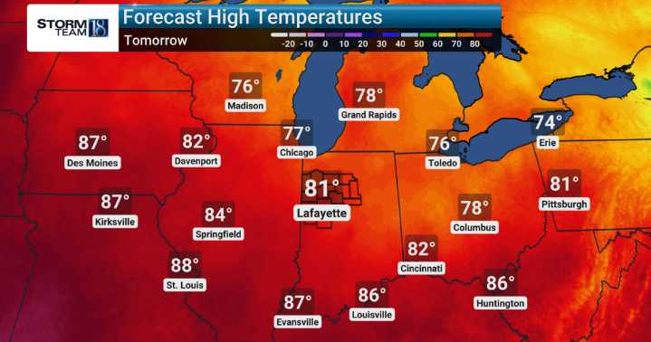 Drier and Cooler Pattern Arrives Tomorrow
