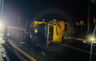 Accidente en libramiento de Tamuín deja dos lesionados