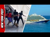 Wild brawl breaks out between Carnival Cruise passengers after disembarking