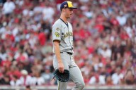 Rookie Jacob Misiorowski struggles in his return as Brewers rallied for 13th straight win