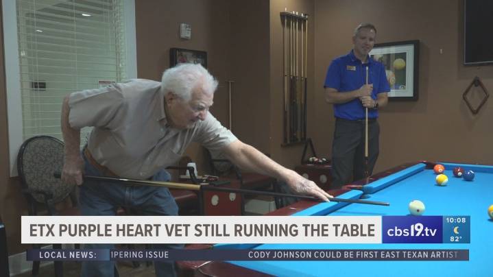 East Texas veteran’s grit and game recognized in surprise Purple Heart ceremony
