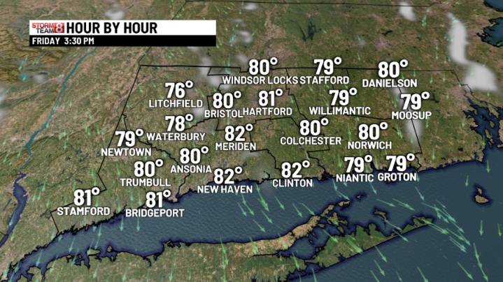 Connecticut is very lucky this will be another beautiful weekend!