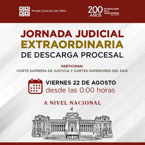 Jornada judicial extraordinaria