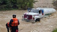 Video. Pipa se queda atrapada en río en la comunidad El Rodeo, Guanajuato