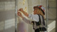 Exterior 'Holiness to the Lord' panel restored as work on Salt Lake Temple continues