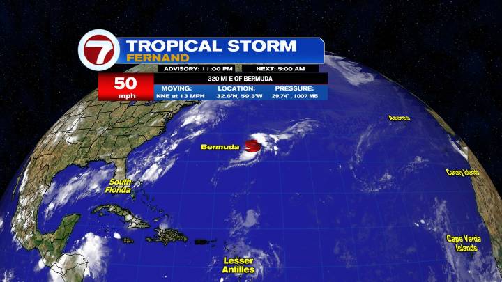 Tropical Storm Juliette forms in the Pacific as Fernand churns over open waters in the Atlantic
