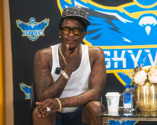 ‘I want to inspire people in another way’: Young Thug tells at-risk students to stay in school, dream big, listen to God’s call