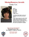Trinity Cox, 16, missing from Mesa, police say