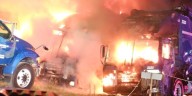 Fire damages 3 trash trucks in Branson West, Mo.