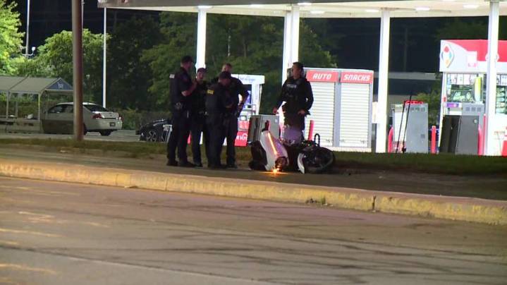 Police investigate motorcycle crash on south side