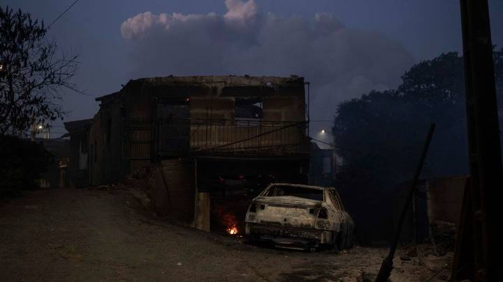 Casas destruidas, numerosos desalojos y miles de hectáreas arrasadas en Ourense: «Parece una guerra»