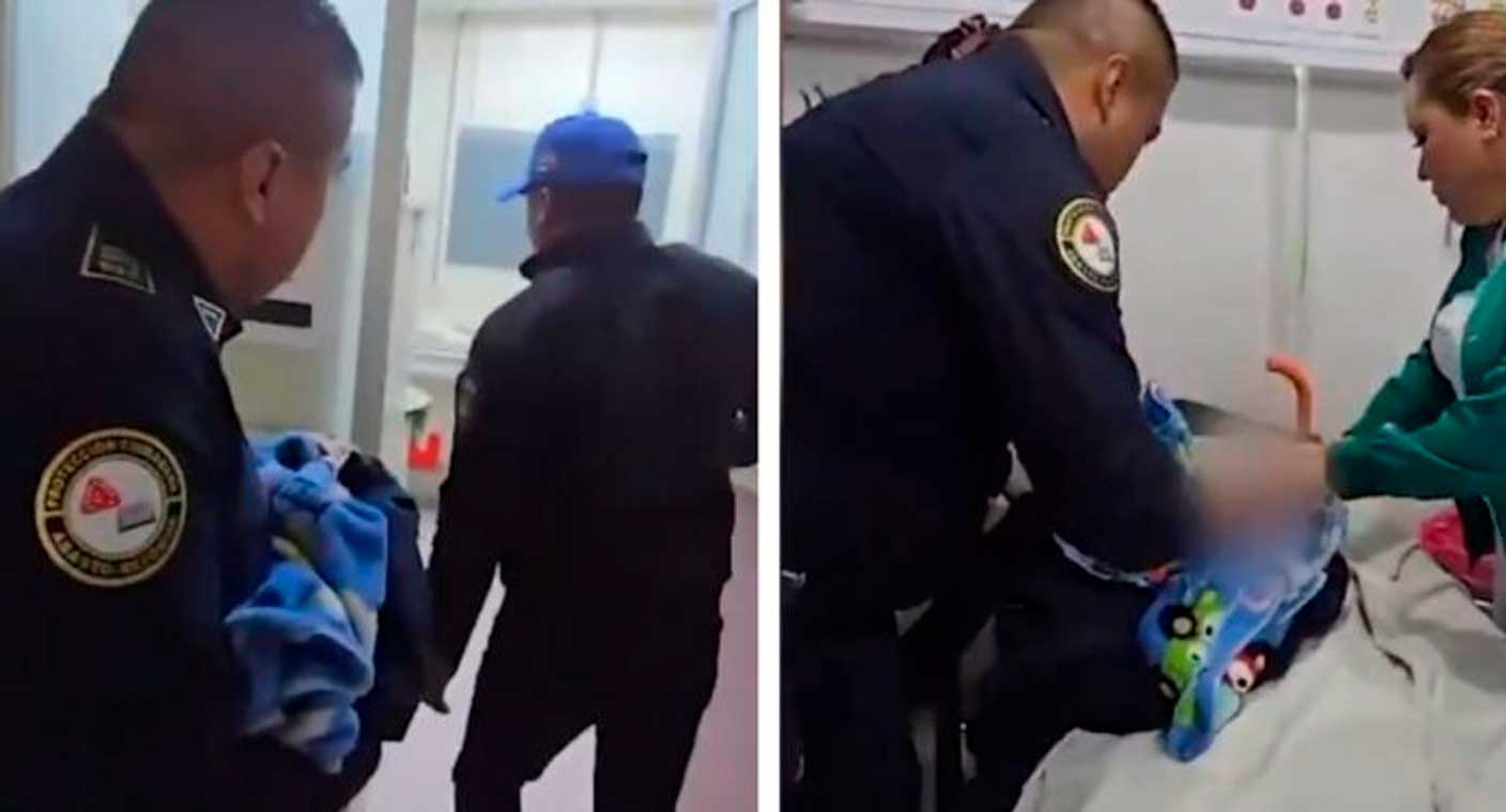 Policías rescatan a recién nacido abandonado en estación del metro en CDMX