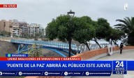 "Puente de la Paz" abrirá al público este jueves 21