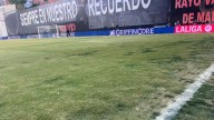 El césped de Vallecas, en muy mal estado: así se tuvo que jugar el Rayo