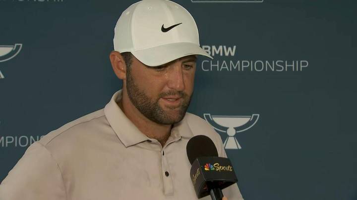 Scottie Scheffler discusses third round of BMW Championship, pace of play
