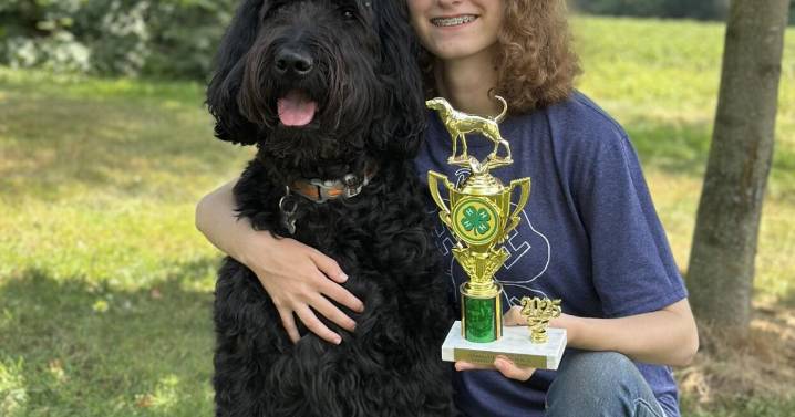 PHOTO: Ivy Smith takes 1st place in Dog Obedience at Wyoming County fair