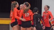 WATCH: Cheboygan volleyball takes point from Manistique at Pellston Invitational