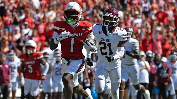 Isaac Brown scores two touchdowns, runs for 126 yards in Louisville's rout of Eastern Kentucky