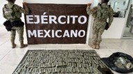 Ejército asegura droga, arma y motocicleta en comunidad de Navolato