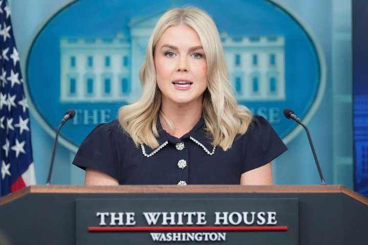 ‘This is all lies’: White House press secretary grilled after Trump nominee floats suspending decades