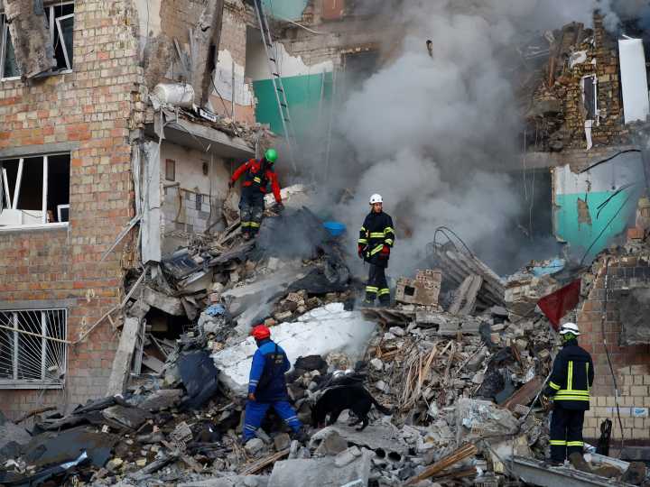 ‘Massive’ Russian attack on Ukraine’s Kyiv kills at least 4, dozens hurt