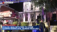 Woman rescued after man sets fire to home during barricade situation in Wilmington, Delaware