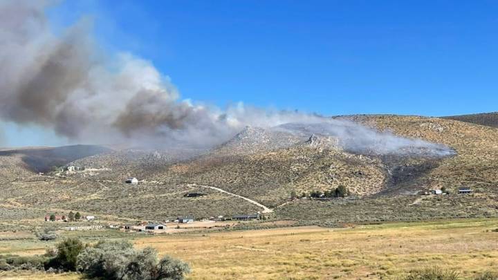 Rancho Fire north of Reno leaps to 50-100 acres; air attack on scene
