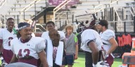 Saluki football practices ahead of season opener