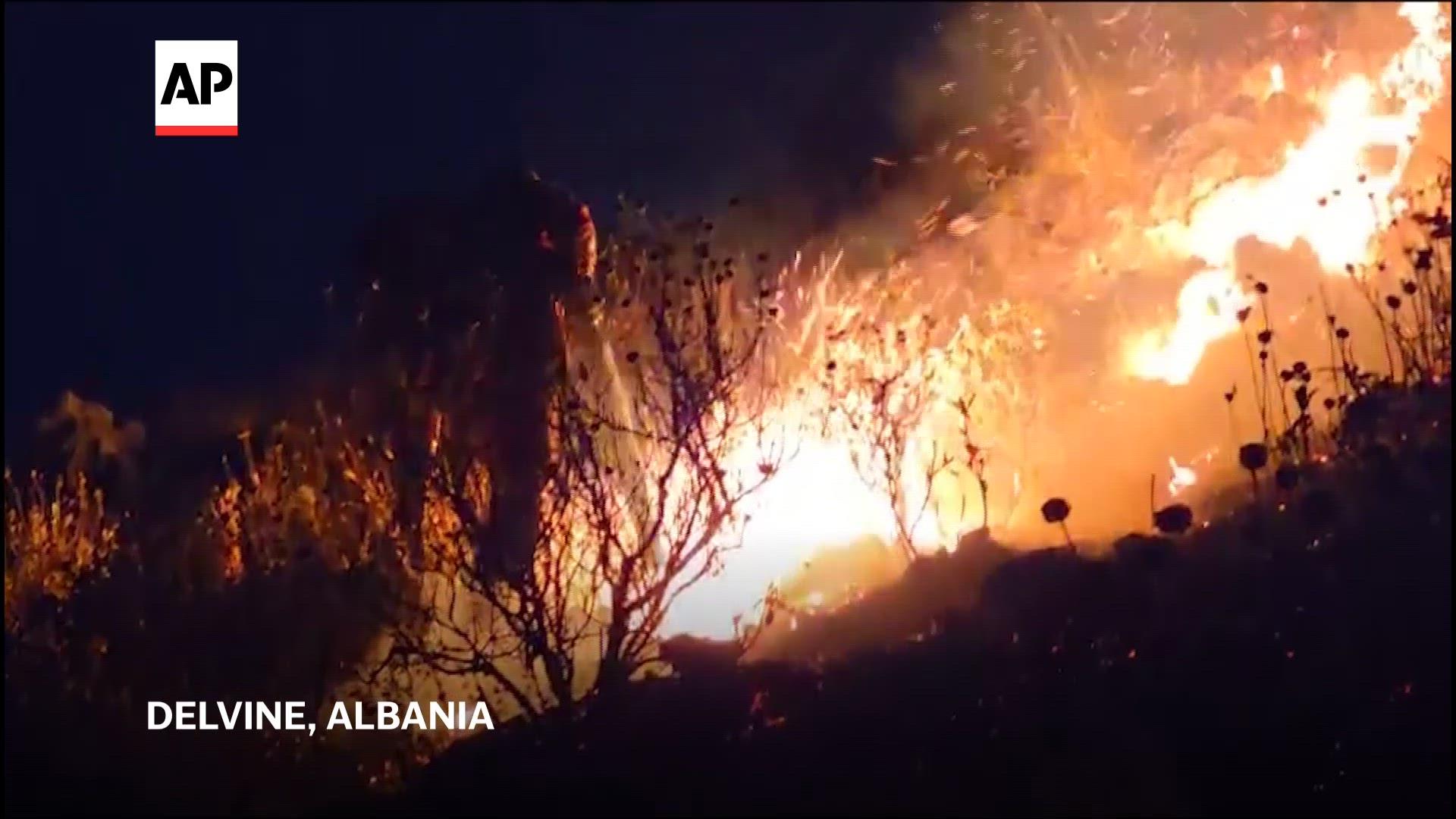 Firefighters battle wildfires across Europe as heatwave continues