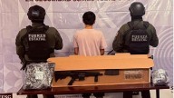 Sorprenden a un menor de edad con fusil y chaleco antibalas en la colonia Presidentes