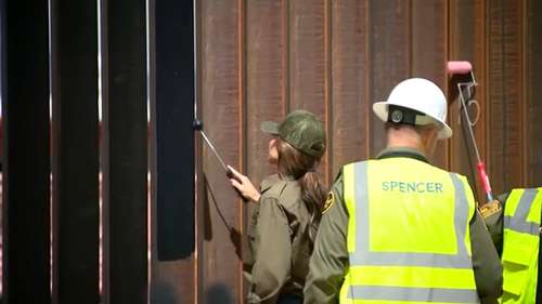 DHS Secretary says entire southern border wall to be painted black to stop people from climbing it