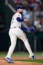 Evoaldi's impressive streak for Rangers ends by giving up 3 homers and 5 runs before Texas rallies