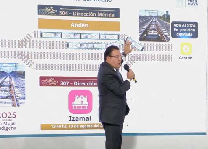 Tren Maya: directivo niega descarrilamiento en Izamal y lo califica como “anomalía de vía”