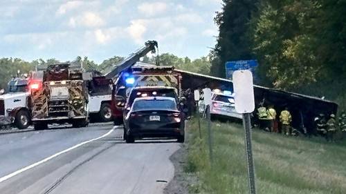 Rescue operation underway after tour bus crashes in NY: Governor