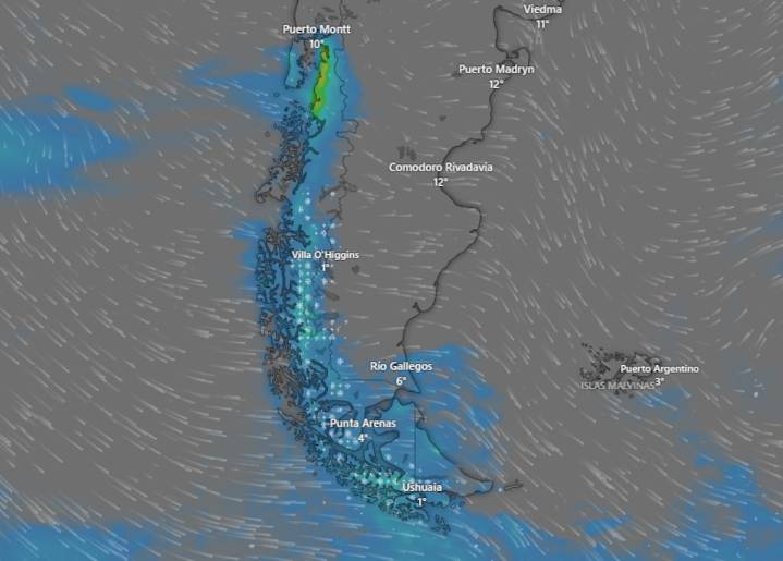 En dos provincias. Emiten una alerta amarilla por viento y lluvias para este martes