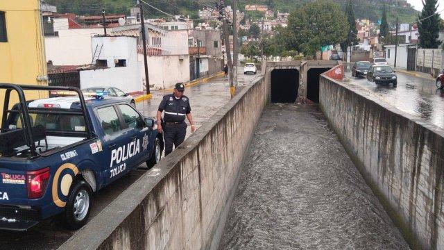 Atiende Toluca afectaciones por lluvia de forma inmediata y mantiene monitoreo