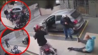 Ladrones intentan robar auto y moto en un doble asalto, pero víctimas los agarran a balazos