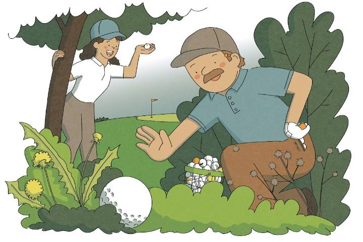 Why buy golf balls when there are so many waiting to be found?
