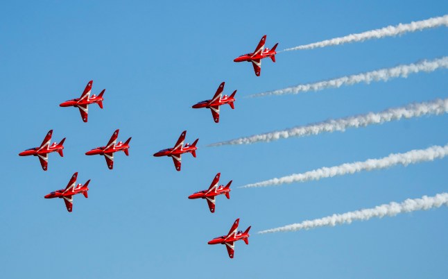 Red Arrows flight path this bank holiday weekend as famous planes head out of the UK