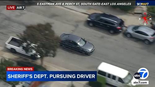 Chase suspect in custody after leading authorities on high-speed pursuit through East LA area