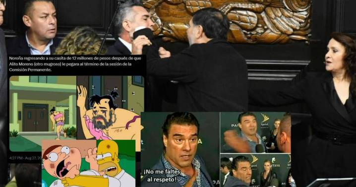 Hasta ChatGPT ‘narró’ pelea de Noroña y ‘Alito’ Moreno: Los mejores memes que nos dejó el pleito