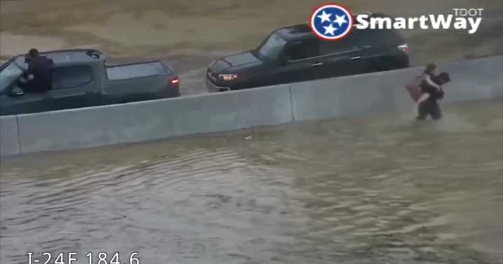CAUGHT ON CAMERA: Chattanooga officer saves stranded driver from I
