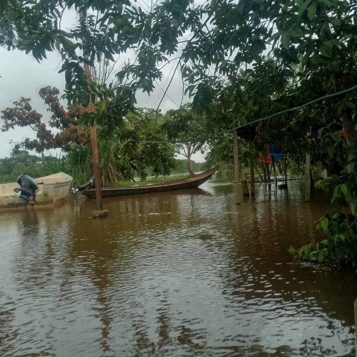 Río Orinoco supera la alerta roja en Delta Amacuro y deja 70 comunidades inundadas