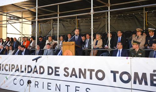 El Gobernador ncabezó la conmemoración del 162° aniversario de la refundación de Santo Tomé