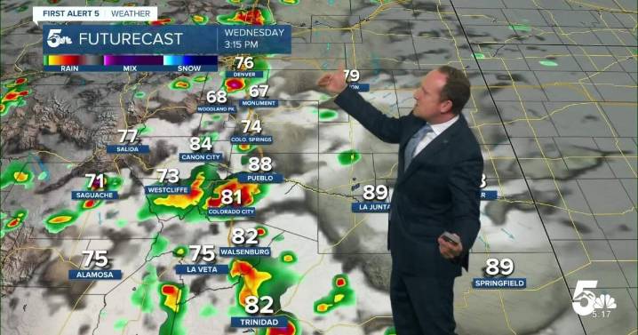 Widely scattered showers on Wednesday, with localized flooding possible