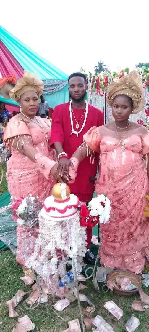 Man marries two wives same day (See Photos)
