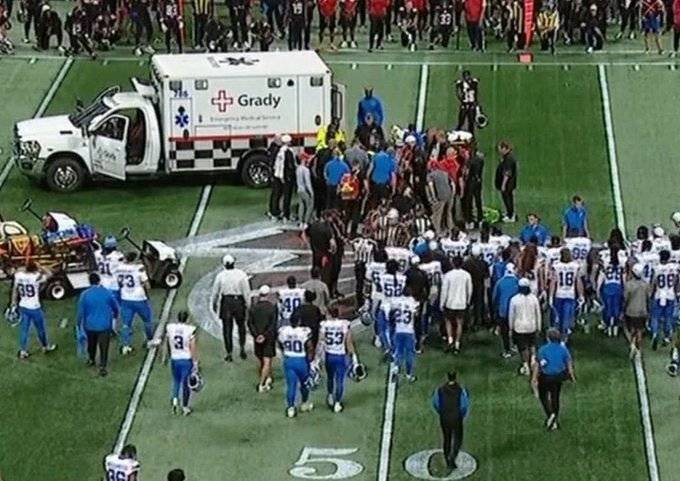 Maurice Morris es llevado al hospital en el juego Lions contra Falcons