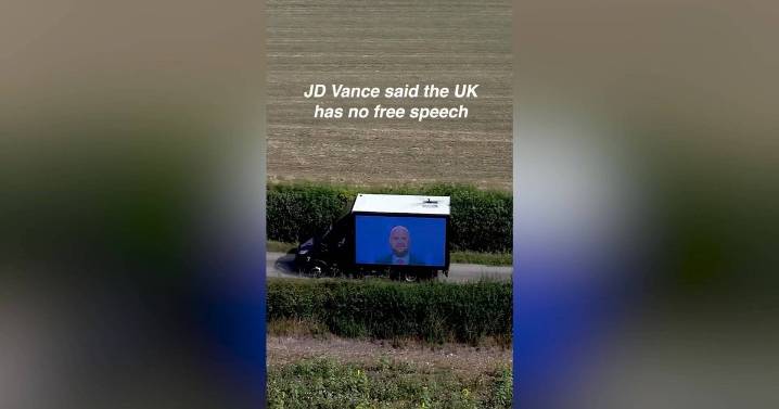 JD Vance protest sees anti-VP van tour the Cotswolds with pointed message